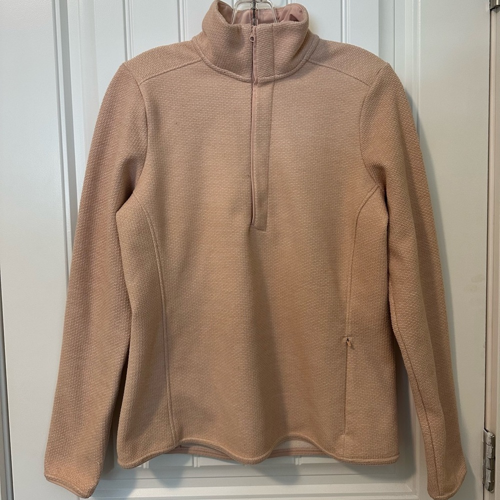 Under Armour Women's Blush Pink Quarter-Zip Textured Pullover